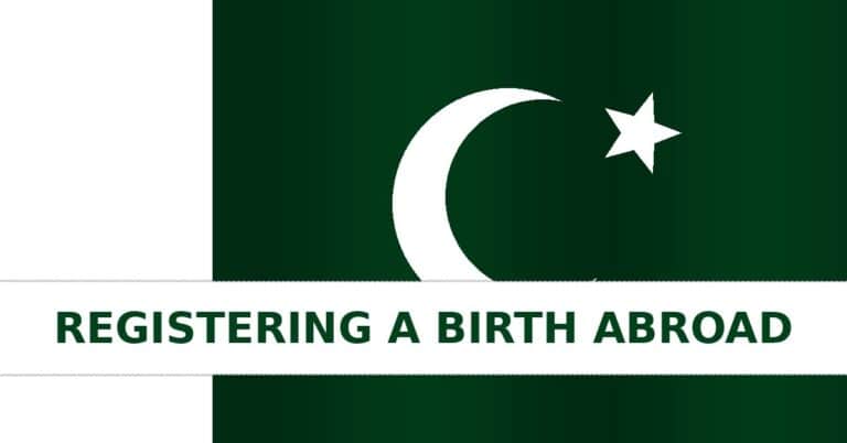 Registering a birth abroad
